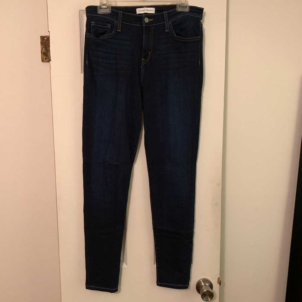 Dark Wash Flying Monkey Skinnies